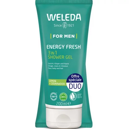 Weleda For Men Gel Douche 3 en 1 Energy Fresh