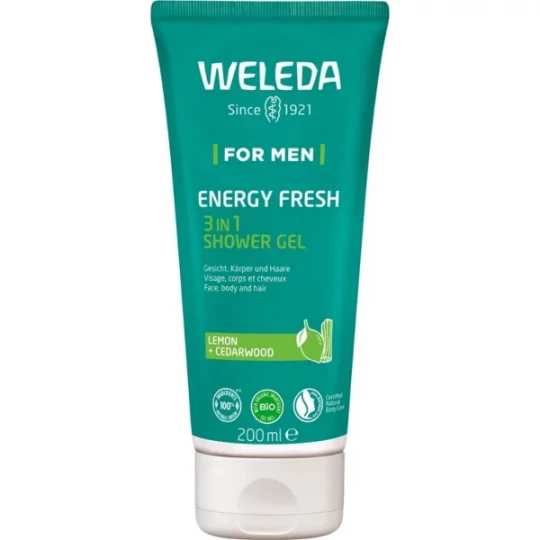 Weleda For Men Gel Douche 3 en 1 Energy Fresh - image 2