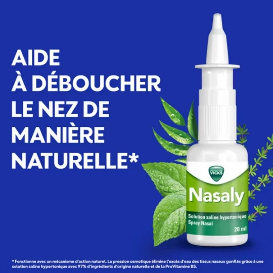 Vicks Nasaly Spray Nasal Nez Bouché 20 ml - image 2