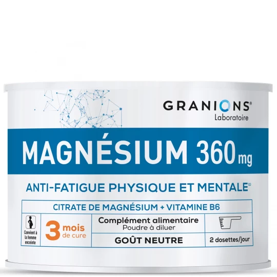 Granions Magnésium 360 mg Poudre 210 g