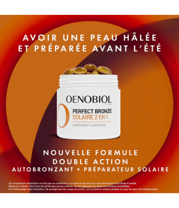 Oenobiol Perfect Bronze Solaire 2 en 1 Capsules