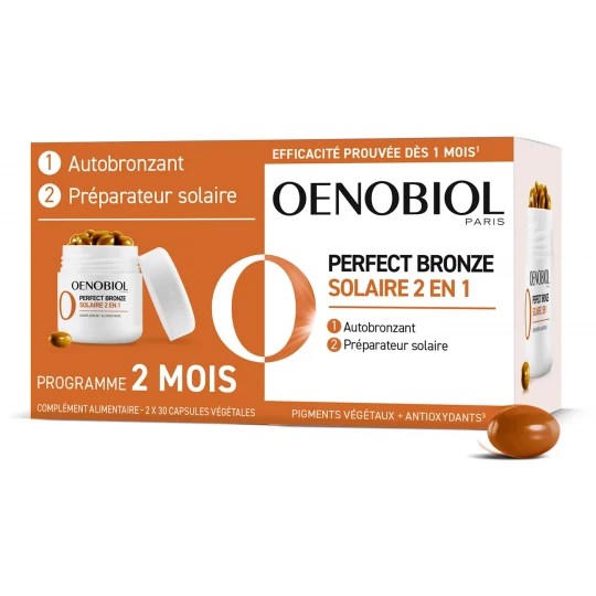 Oenobiol Perfect Bronze Solaire 2 en 1 Capsules
