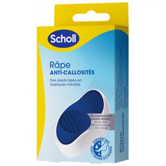 Scholl Râpe Anti-Callosités Technologie Nano Verre