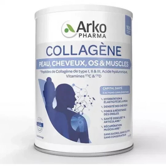 Arkopharma Collagène Peau, Cheveux, Os & Muscles Poudre 260 g