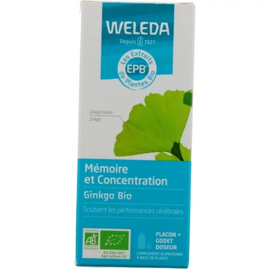 Weleda Mémoire et Concentration Ginkgo Bio 100 ml