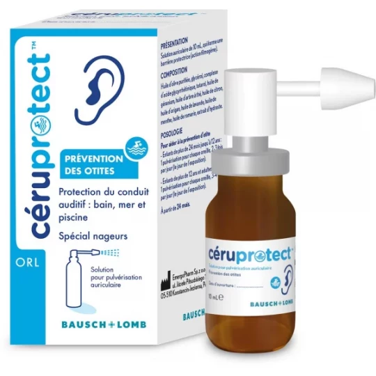 Bausch & Lomb Céruprotect Solution Auriculaire Spray 10 ml - image 2