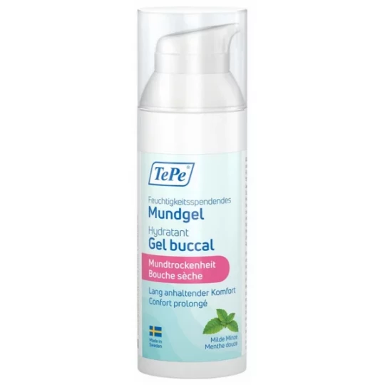 TePe Gel Buccal Hydratant Bouche Sèche Menthe Douce 50 ml