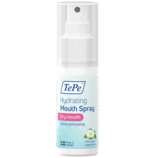 TePe Spray Buccal Hydratant Activateur de Salive Pomme et Menthe Douce 50 ml