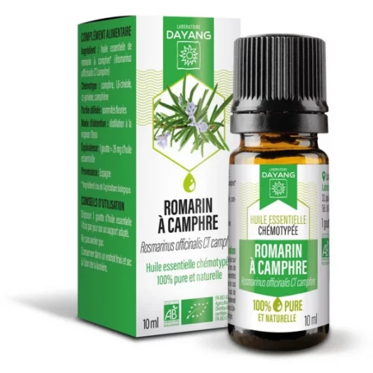 Dayang Huile Essentielle Romarin à Camphre Bio 10 ml