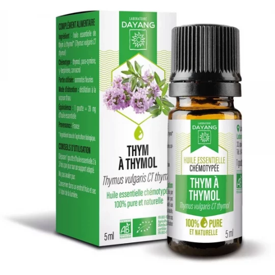 Dayang Huile Essentielle Bio Thym Thymol 5 ml