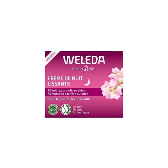 Weleda Crème de Nuit Lissante Rose Musquée & Thé Blanc 40 ml
