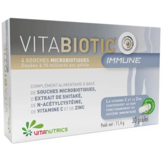 Vitanutrics VitaBiotic Immune Gélules x 30