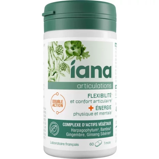 Iana Articulations Flexibilité et Énergie Comprimés x 60