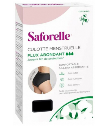 Saforelle Culotte Menstruelle Flux Abondant
