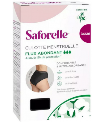 Saforelle Culotte Menstruelle Flux Abondant