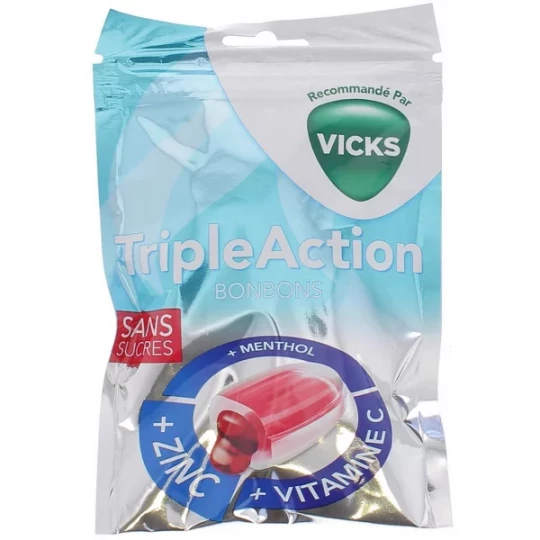 Vicks Bonbons Triple Action 72 g