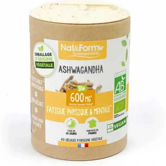 Nat&Form Ashwagandha Bio Gélules x 60