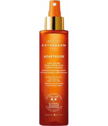 Institut Esthederm L'Huile Solaire Soin Protecteur Corps et Cheveux Soleil Modéré 150 ml