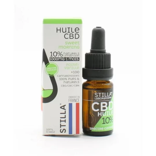 Stilla Huile CBD 10% 1000 mg Poire-Vanille Flacon 10 ml