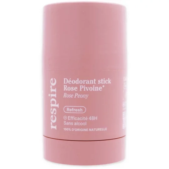 Respire Déodorant Efficacité 48h Rose Pivoine Stick 50 g
