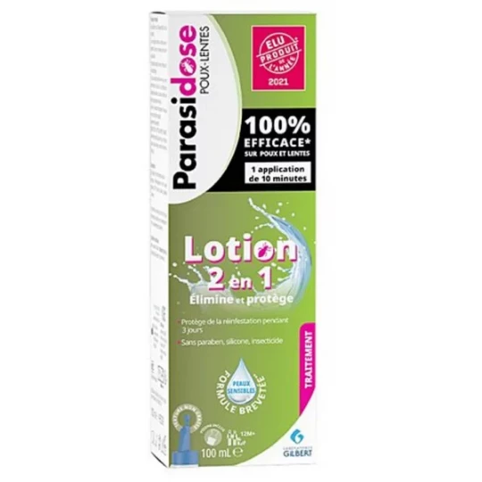 Parasidose Lotion 2 en 1 100 ml