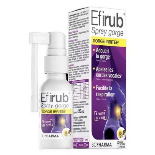 3C Pharma Efirub Spray Gorge 20 ml