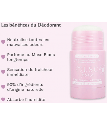 Musc Intime Déodorant Naturel 50 g