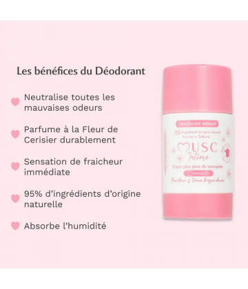 Musc Intime Déodorant Naturel 50 g