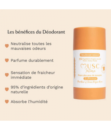 Musc Intime Déodorant Naturel 50 g