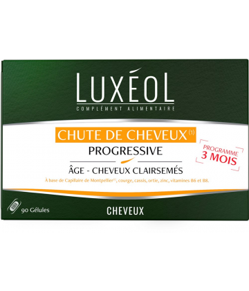 Luxéol Chute de Cheveux Progressive Gélules x 90
