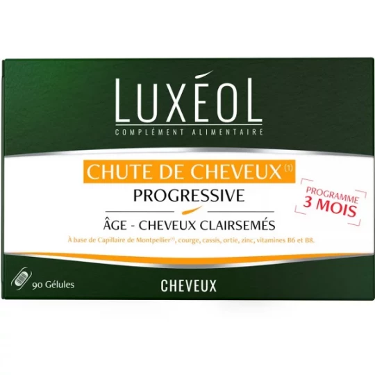 Luxéol Chute de Cheveux Progressive Gélules x 90