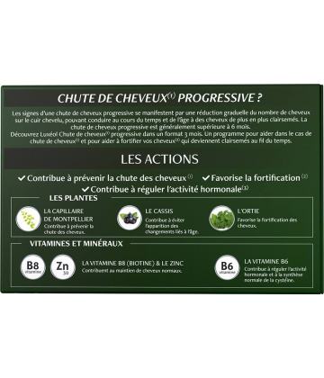 Luxéol Chute de Cheveux Progressive Gélules x 90