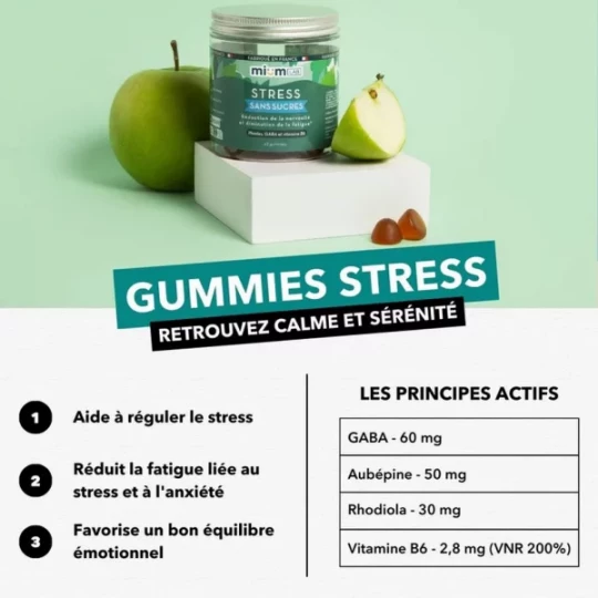 Mium Lab Stress Sans Sucres Gommes x 42 - image 2