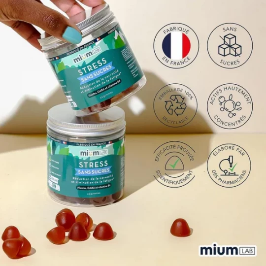 Mium Lab Stress Sans Sucres Gommes x 42 - image 3
