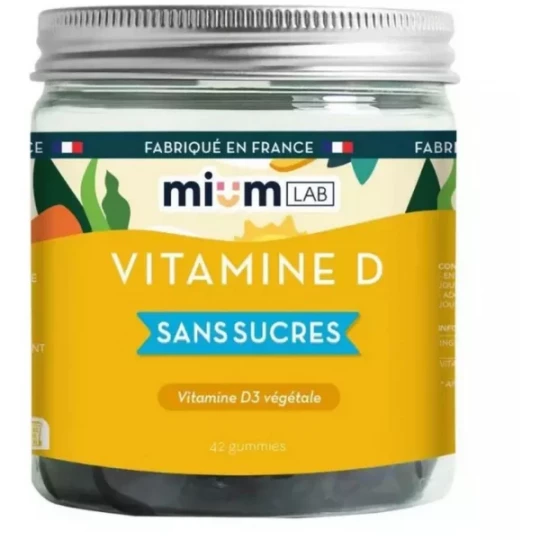 Mium Lab Vitamine D Sans Sucres Gommes x 42
