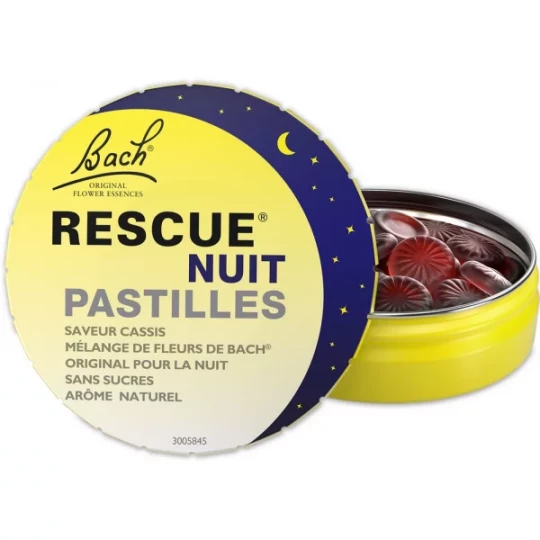 Rescue Nuit Pastilles Cassis 50 g