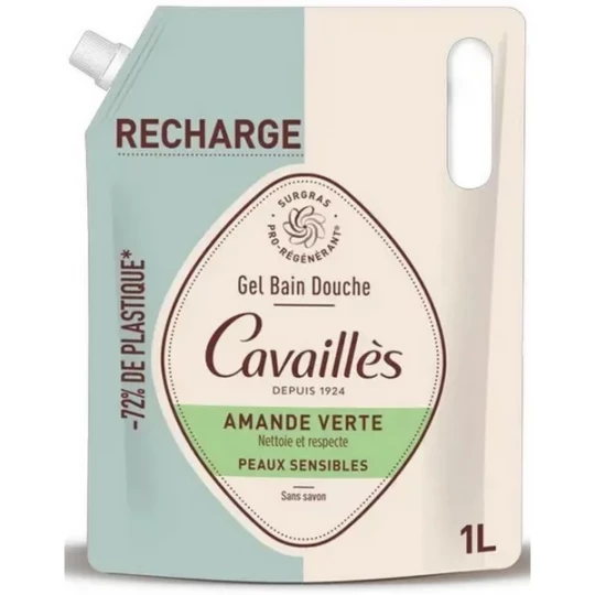 Rogé Cavaillès Gel Bain Douche Amande Recharge 1 L