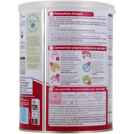 Guigoz Expert AR Mix 2 Lait 2éme Âge 780 g - image 2