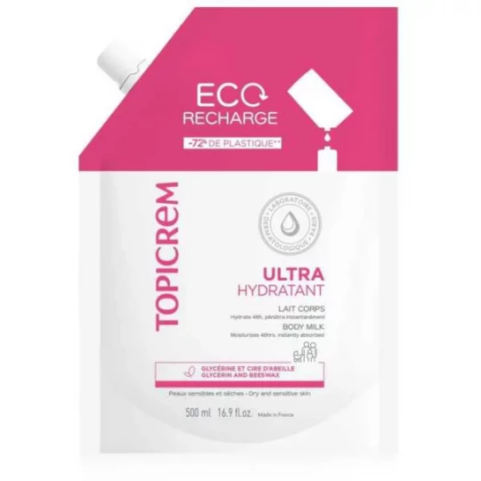 Topicrem Ultra Hydratant Lait Corps Recharge 500 ml