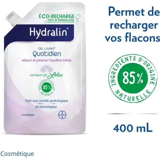 Hydralin Quotidien Éco-Recharge 400 ml - image 3