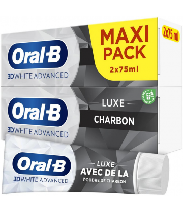 Oral B 3D White Advanced Luxe Charbon Dentifrice