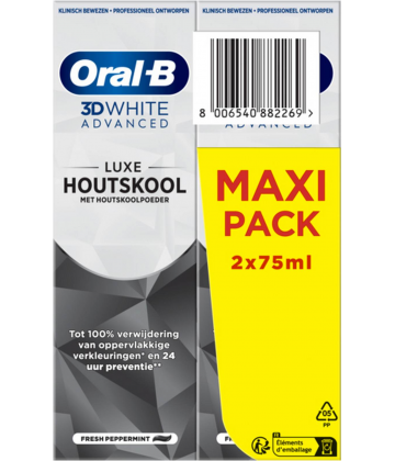 Oral-B 3D White Advanced Luxe Charbon Dentifrice