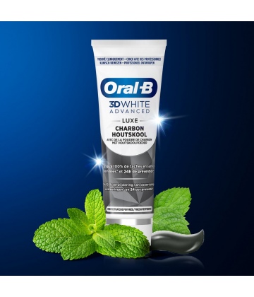 Oral-B 3D White Advanced Luxe Charbon Dentifrice