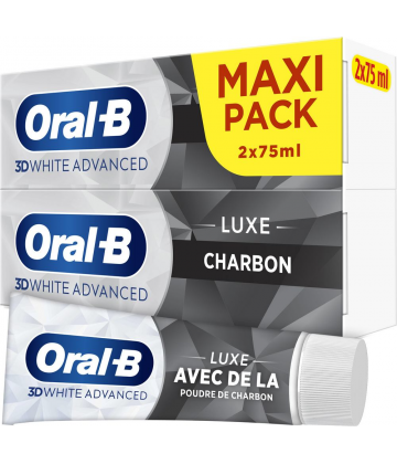 Oral-B 3D White Advanced Luxe Charbon Dentifrice