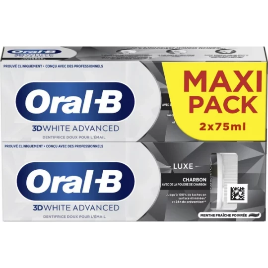 Oral-B 3D White Advanced Luxe Charbon Dentifrice - image 8