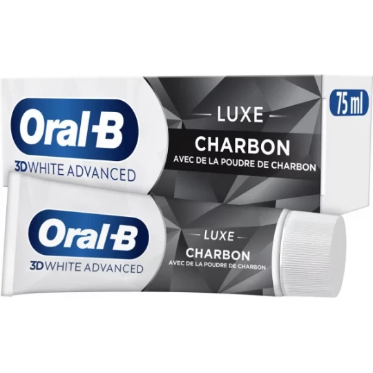 Oral-B 3D White Advanced Luxe Charbon Dentifrice