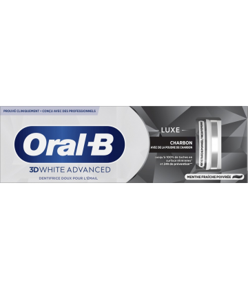 Oral-B 3D White Advanced Luxe Charbon Dentifrice