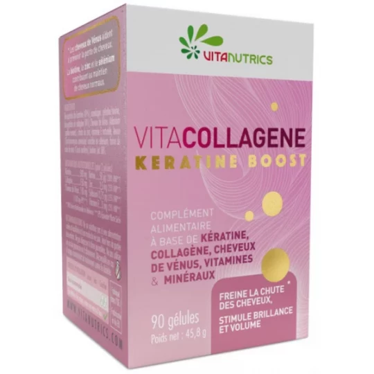 Vitanutrics Vitacollagène Kératine Boost Gélules x 90