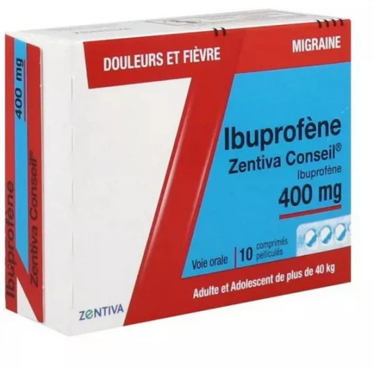 Zentiva Conseil Ibuprofène 400 mg