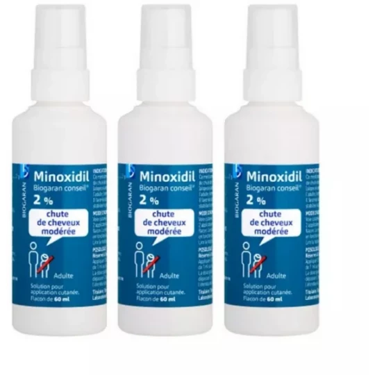 Minoxidil Biogaran Conseil 2% 3 x 60 ml - image 2
